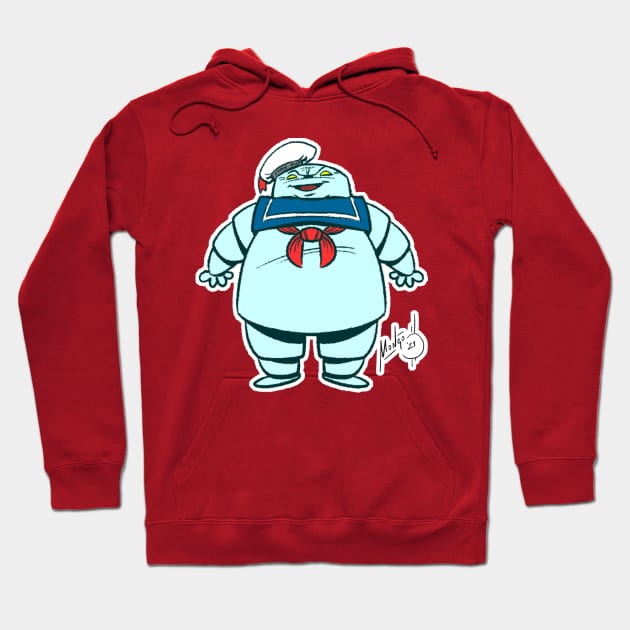 "Mr. Stay Puft Marshmallow Man" Hoodie by MONGO draws